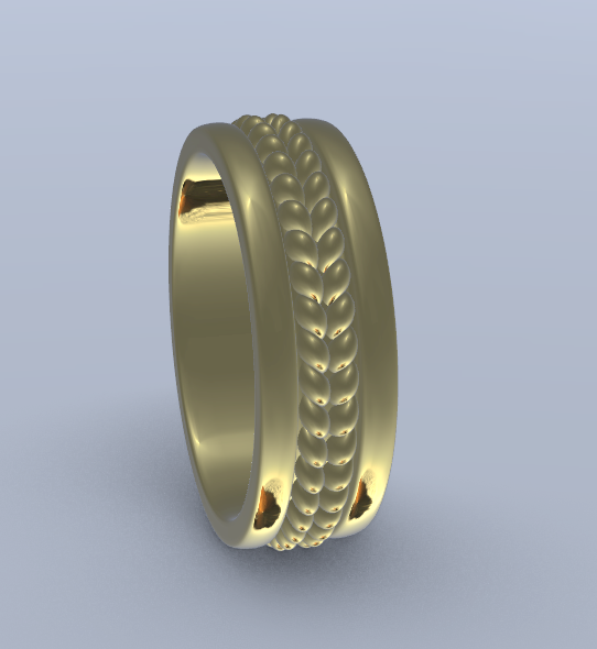 Classic Braid Ring STL – 3D Printable Braided Jewelry Ring